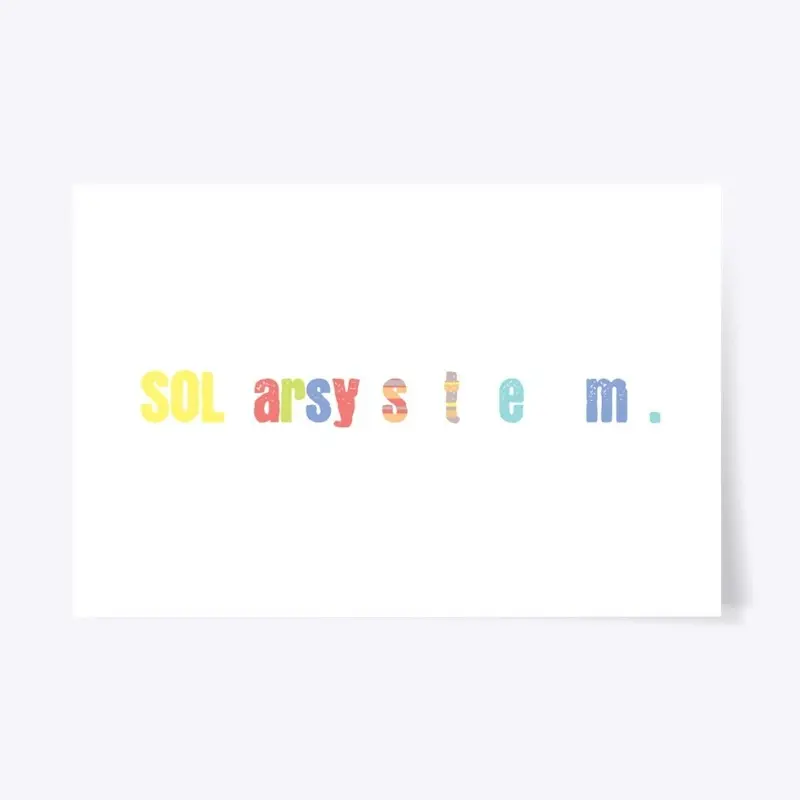 Solar System – We Love Word Things