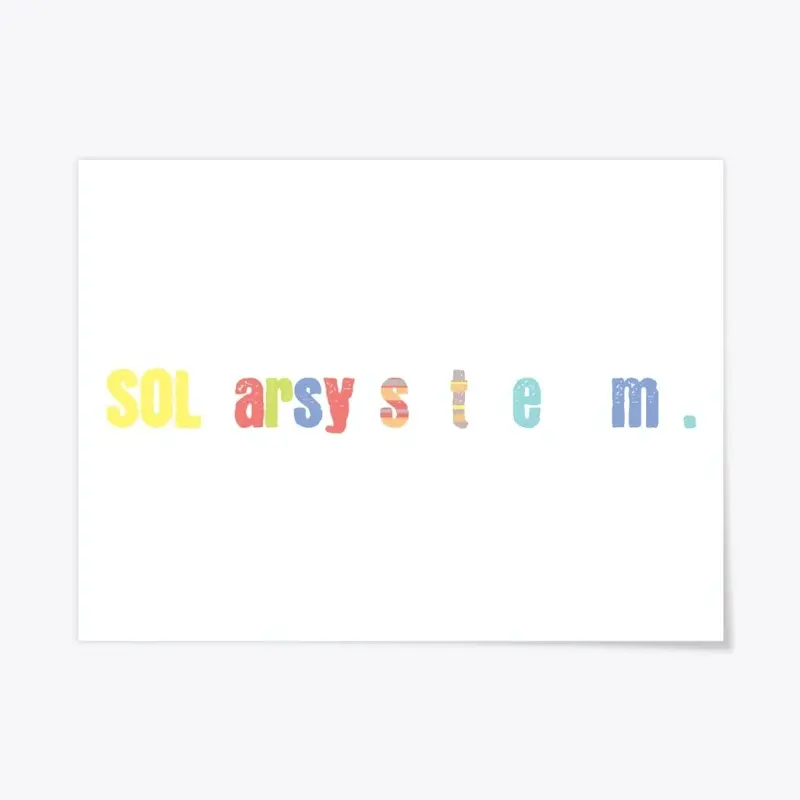 Solar System – We Love Word Things