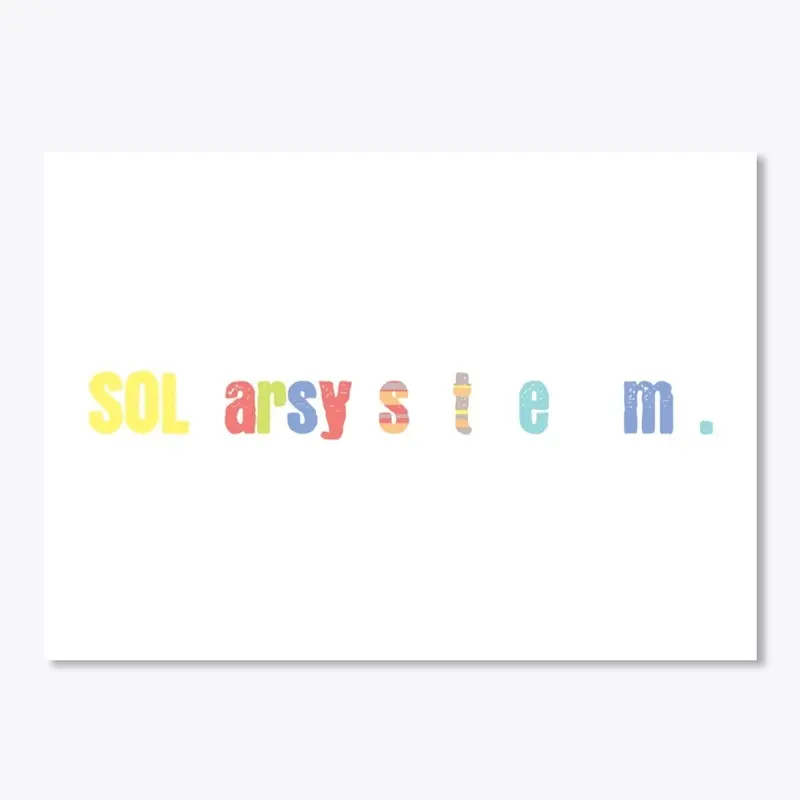 Solar System – We Love Word Things